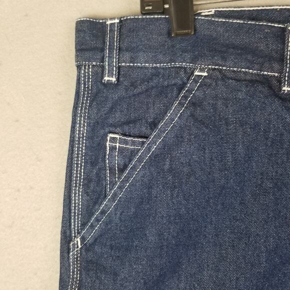BERNE Men's Denim Carpenter Work Shorts Size 38 Pockets 100% Cotton MIchigan USA - Picture 6 of 10
